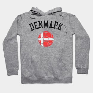 Denmark Soccer Team Heritage Flag Hoodie